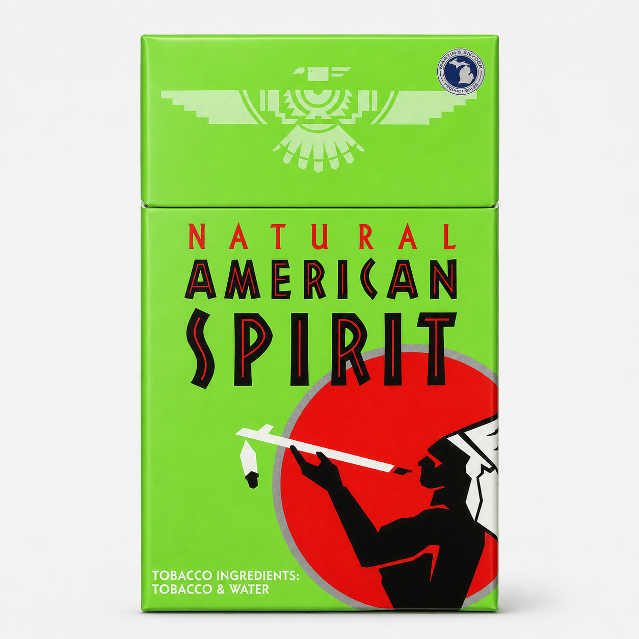 lime green cigarette CROWNS KING LITE GREEN MENTHOL