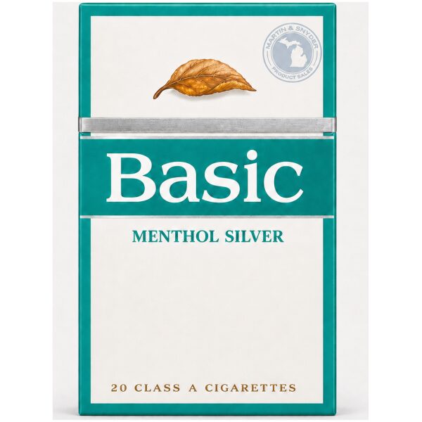BASIC MENTHOL SILVER BOX - Martin & Snyder Product Sales