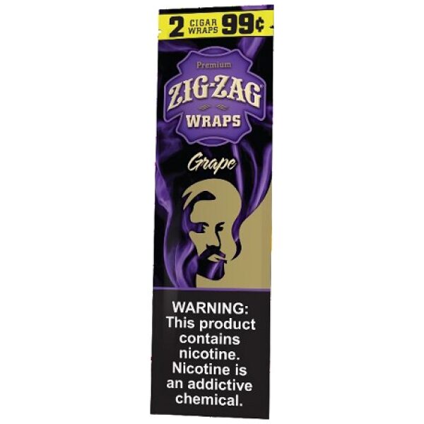 ZIG ZAG WRAP 2/99¢ GRAPE 25CT