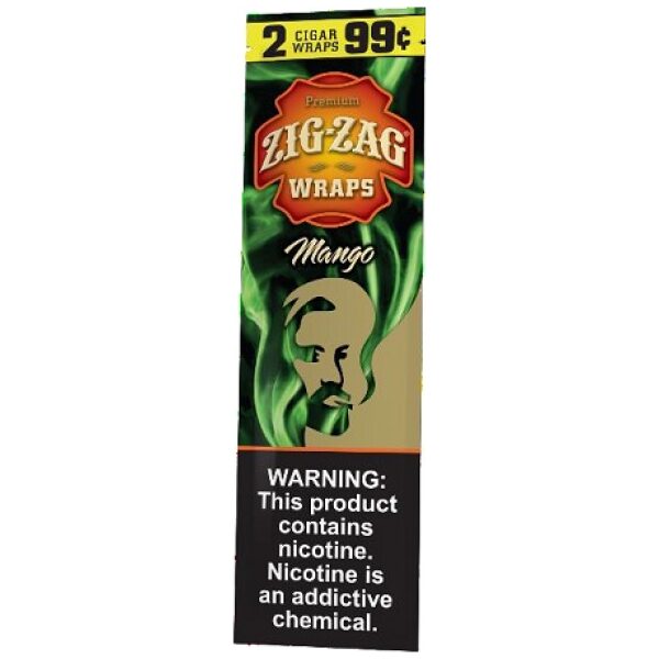 ZIG ZAG WRAP 2/99¢ MANGO 25CT