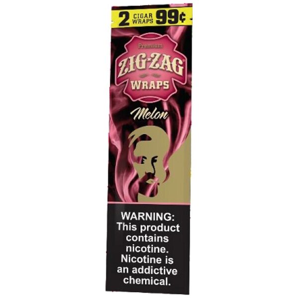 ZIG ZAG WRAP 2/99¢ MELON 25CT