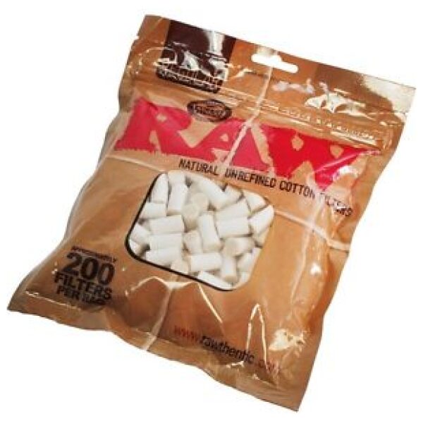 RAW COTTON FILTER TIP 200CT