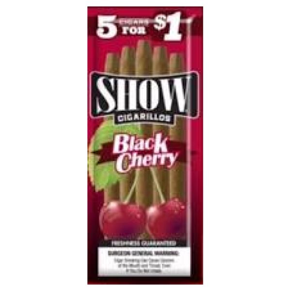 SHOW 5/$1.00 BLACK CHERRY 15 CT