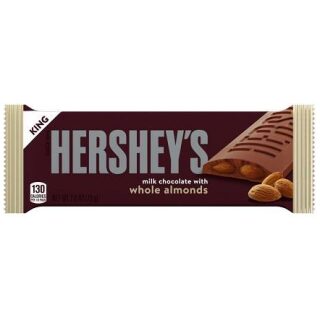 HERSHEY MILK W/ALMOND KING 18 CT