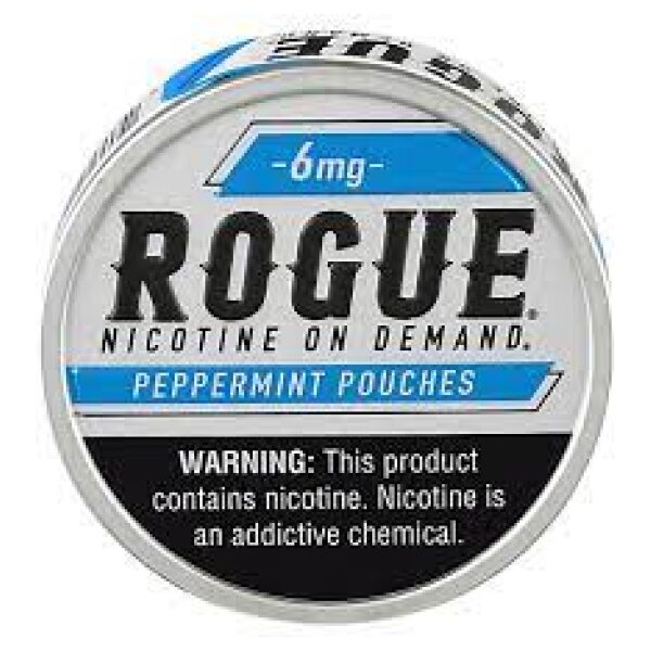 ROGUE POUCH PEPPERMINT 6MG 5/20CT