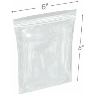 ICE BAGS SMALL 6X8 ZIP LOCK 1000 CT