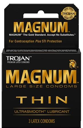TROJAN BLACK 6/3PK (THIN)