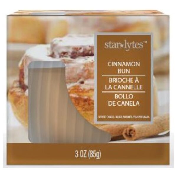 CANDLES STAR LYTES CINNAMON BUN 12CT