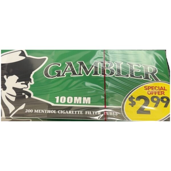 GAMBLER TUBE * $2.99 100'S MENTHOL