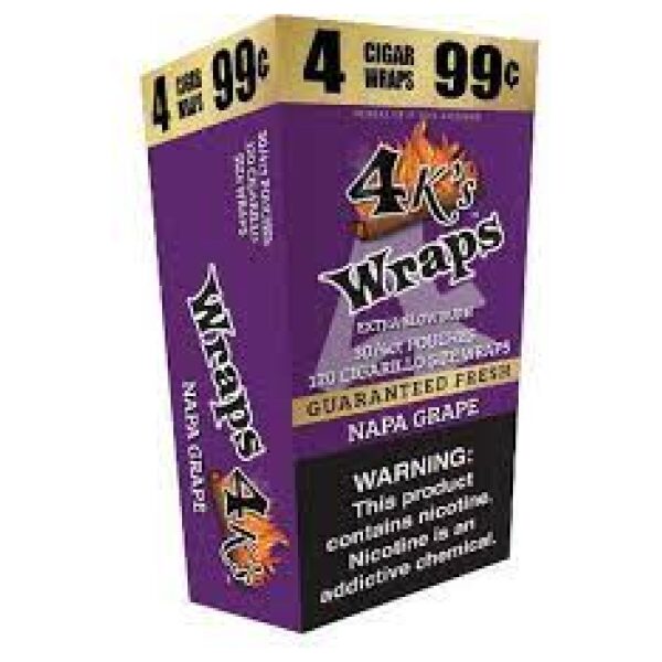 4 KINGS WRAP 4/.99 NAPA GRAPE 30CT