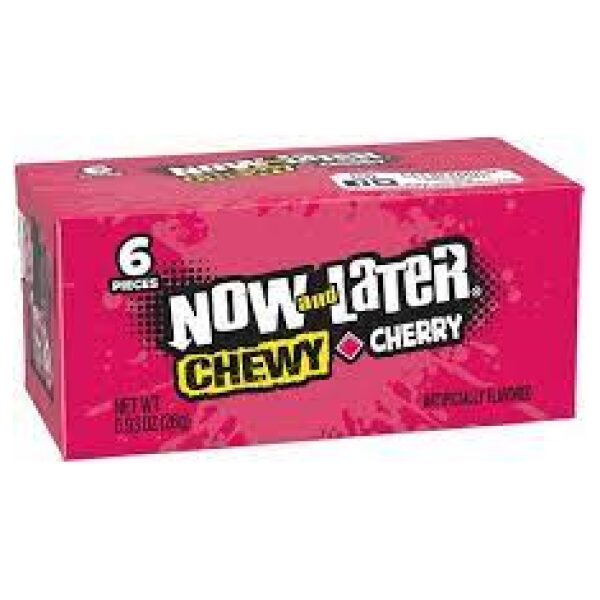 NOW & LATER * CHEWY CHERRY 24CT - Martin & Snyder Product Sales