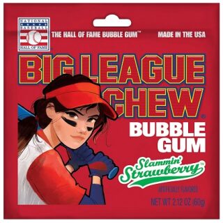 BIG LEAGUE CHEW GUM STRAWBERRY 12 CT