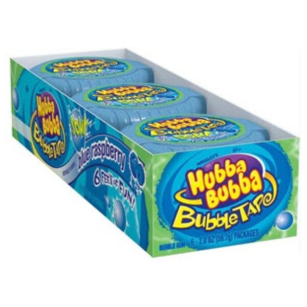 HUBBA BUBBA TAPE BLUE RASP 12 CT