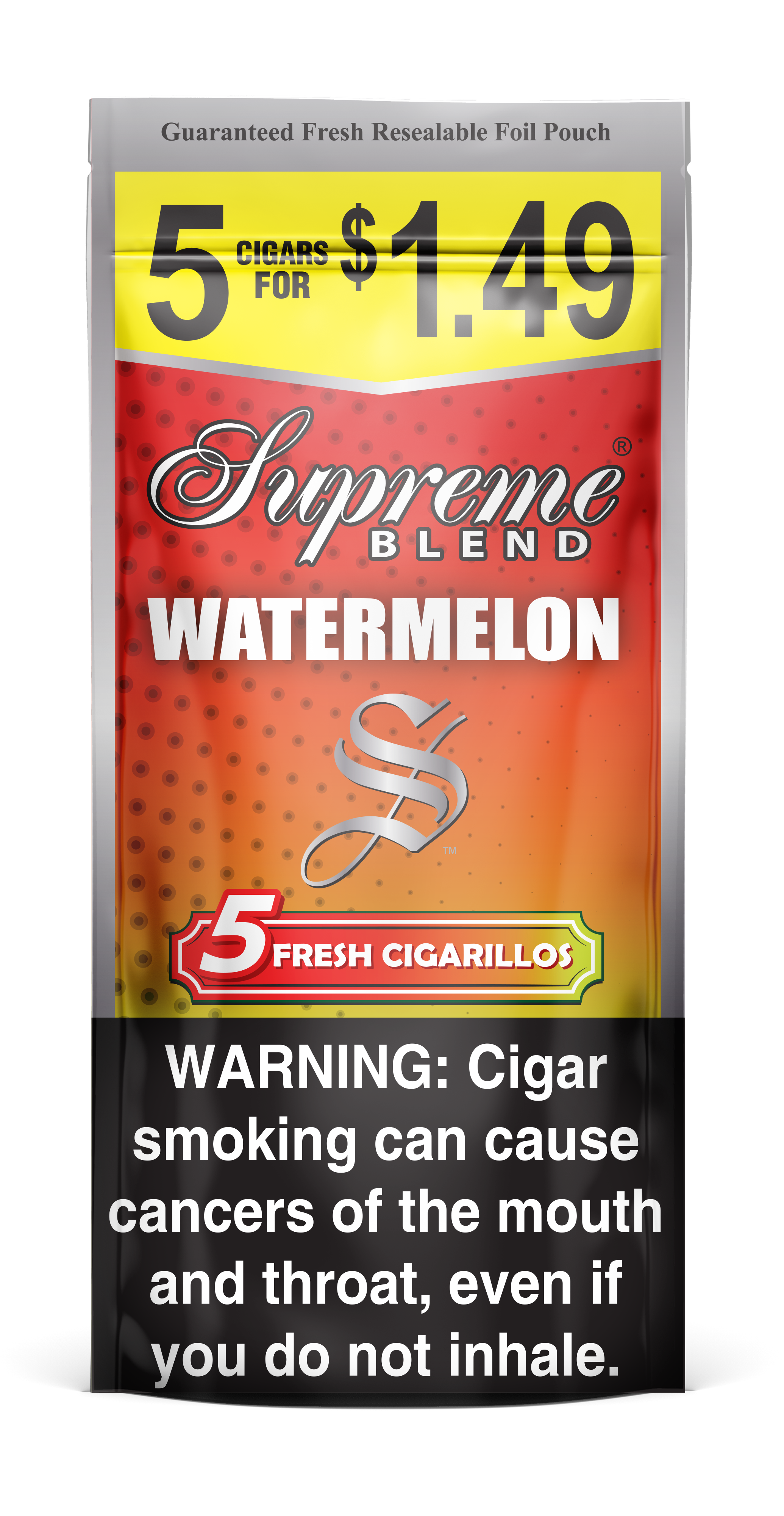 SUPREME 5/$1.49 WATERMELON 15CT
