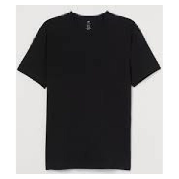 T SHIRT  V NECK BLACK 2X 6CT