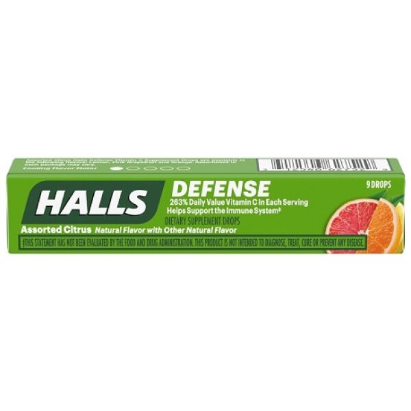 HALLS VITAMIN C DEFENSE CITRUS 20CT