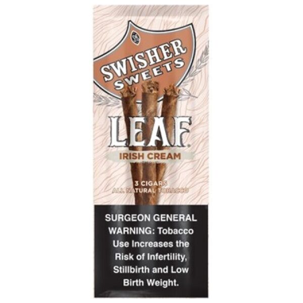 SWISHER   * LEAF IRISH CREAM 10/3PK NO PP