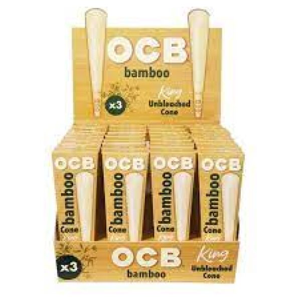 OCB  BAMBOO CONE KING 3PK 32CT