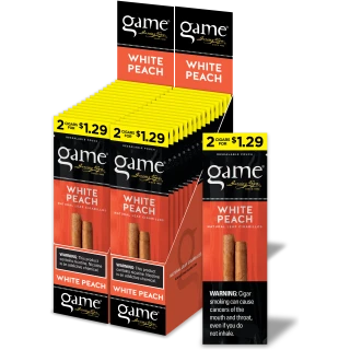 GAME  $1.29 2PK WHITE PEACH 30CT