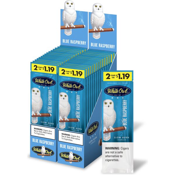 WHITE OWL $1.19 2PK BLUE RASPBERRY 30CT - Martin & Snyder Product Sales