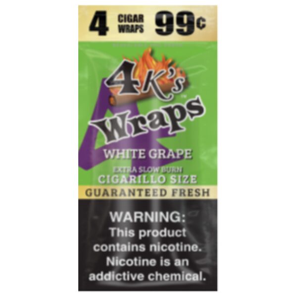 4 KINGS WRAP 4/.99 WHITE GRAPE 30CT