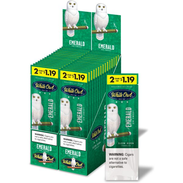 WHITE OWL $1.19 2PK EMERALD 30CT