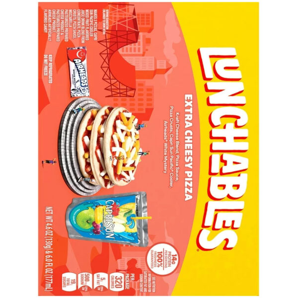 LUNCHABLE PIZZA EXTRA CHEESY 10.6 OZ