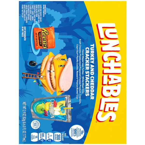 LUNCHABLE TURKEY CHEDDAR CHEESE 8.9 OZ