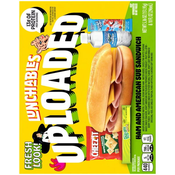 LUNCHABLE UPLOADED HAM & AMERICAN CHEESE SUB 15.36 OZ