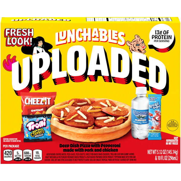 LUNCHABLE UPLOADED PIZZA w/PEPPERONI 15 OZ