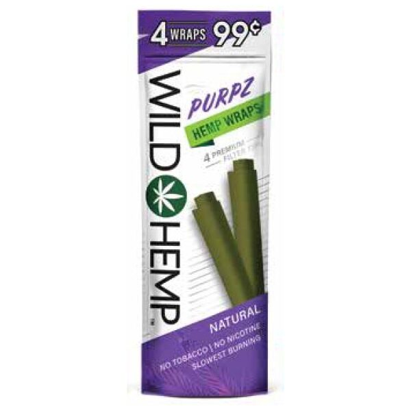 WILD HEMP WRAPS 4/99 PURPZ 20CT