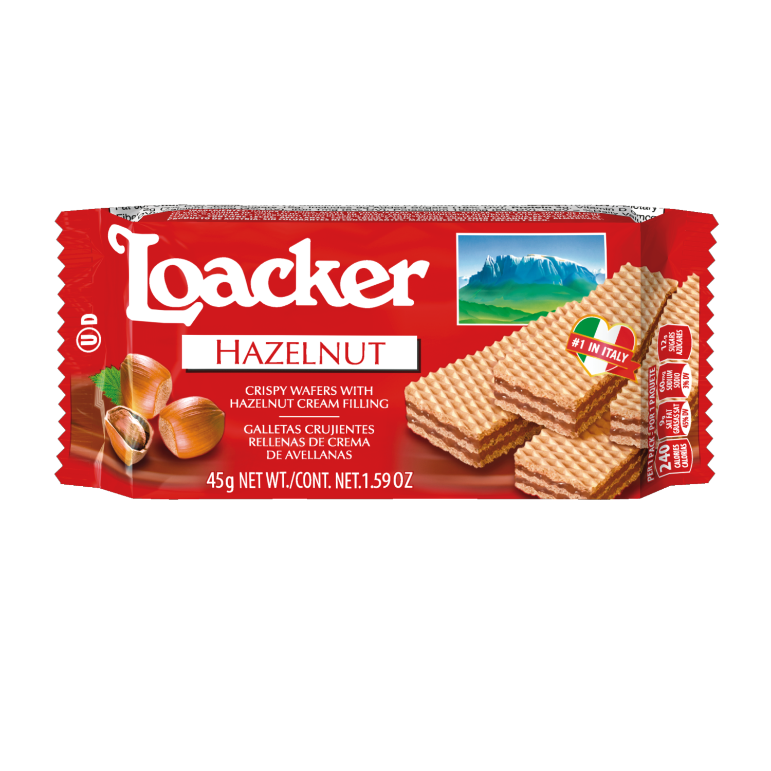 LOACKER WAFER COOKIE HAZELNUT 12CT Martin & Snyder Product Sales
