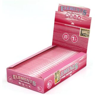 ELEMENTS PINK PAPERS 1 1/4 25/50 CT