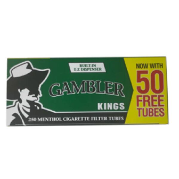 GAMBLER TUBE 250CT KING MENTHOL Martin & Snyder Product Sales