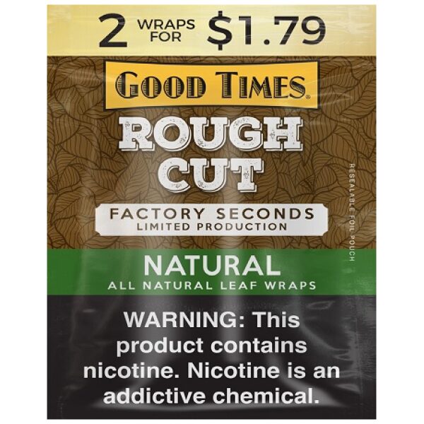 GOODTIME ROUGH CUT NATURAL 25CT 2/$1.79