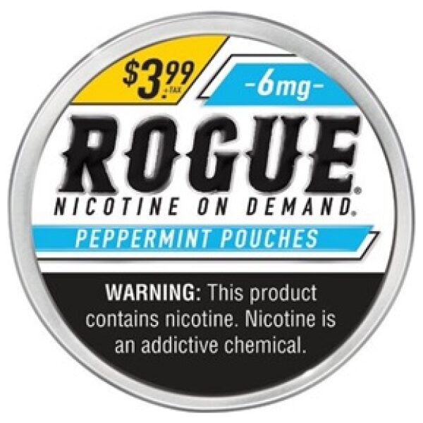 ROGUE POUCH $3.99 PEPPERMINT 6MG 2/20CT