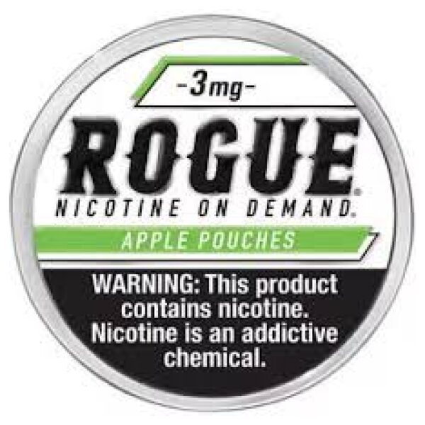 ROGUE POUCH APPLE 3MG 5/20CT