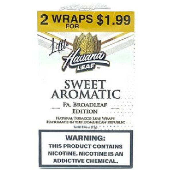 HAVANA LEAF WRAP 2/$1.99 SWEET AROMATIC 20CT