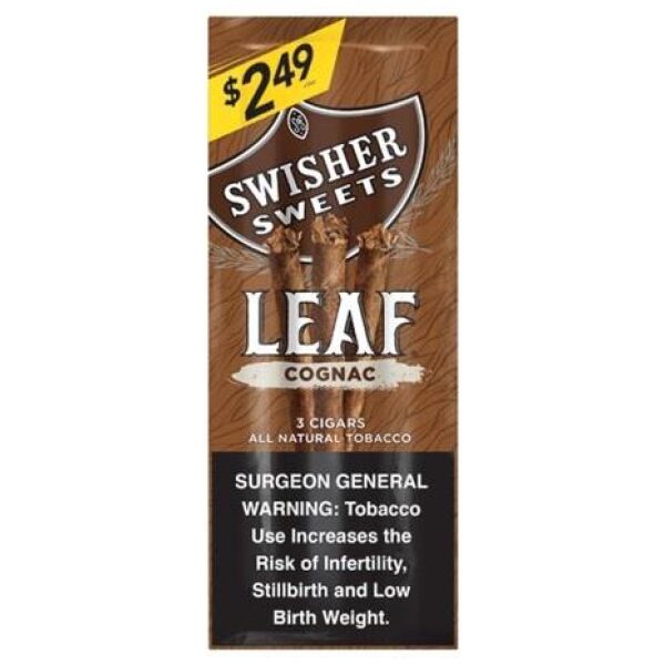 SWISHER LEAF 3/$2.49 COGNAC