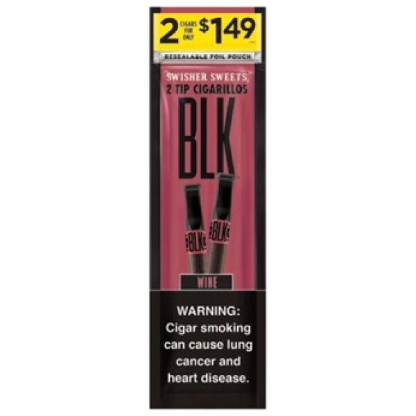 SWISHER BLK 2/$1.49 WINE 15/2CT