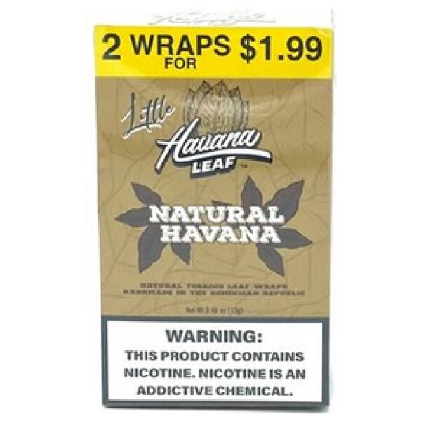 HAVANA LEAF WRAP 2/$1.99 NATURAL HAVANA 20CT