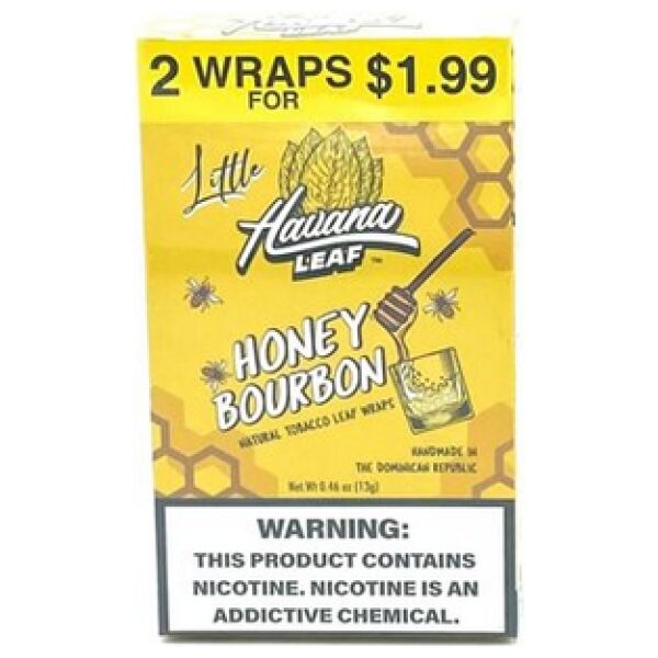 HAVANA LEAF WRAP 2/$1.99 HONEY BOURBON 20CT