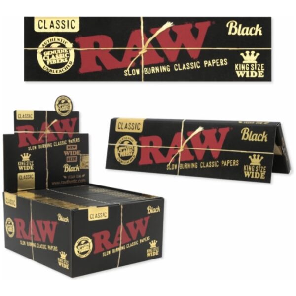 RAW PAPERS BLACK KING SIZE 50CT