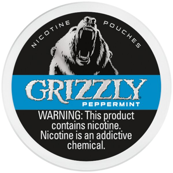 GRIZZLY NICOTINE POUCHES PEPPERMINT 5CT