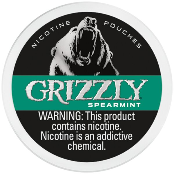 GRIZZLY NICOTINE POUCHES SPEARMINT 5CT