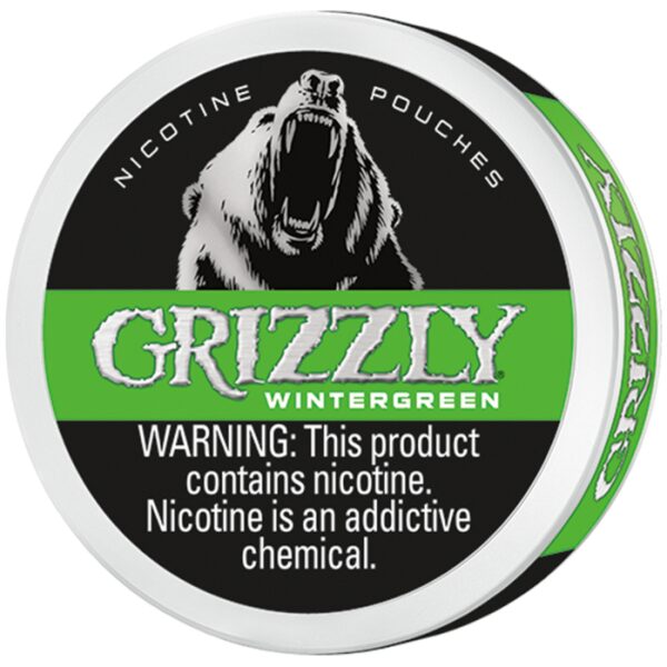 GRIZZLY  NICOTINE POUCHES WINTERGREEN 5CT