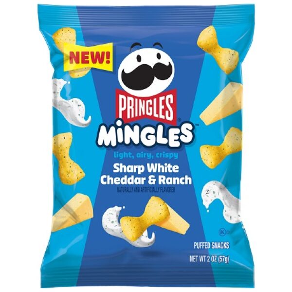 PRINGLES MINGLES WHITE CHEDDAR & RANCH 6 CT