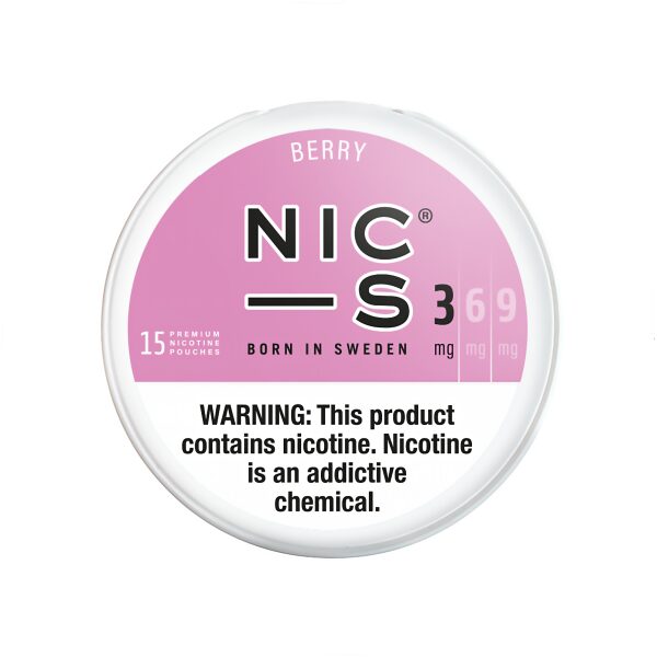 NIC-S NICOTINE POUCH BERRY 3MG 5CT