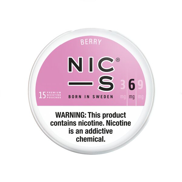 NIC-S NICOTINE POUCH BERRY 6MG 5CT