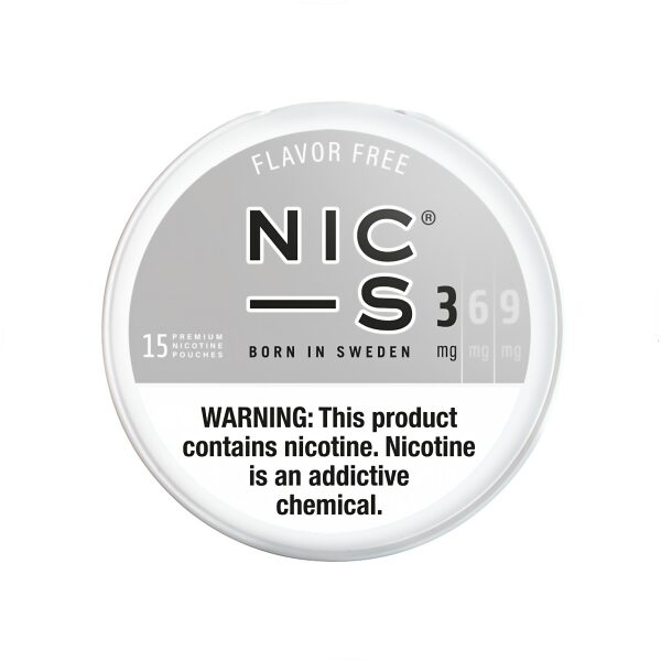 NIC-S NICOTINE POUCH FLAVOR FREE 3MG 5CT